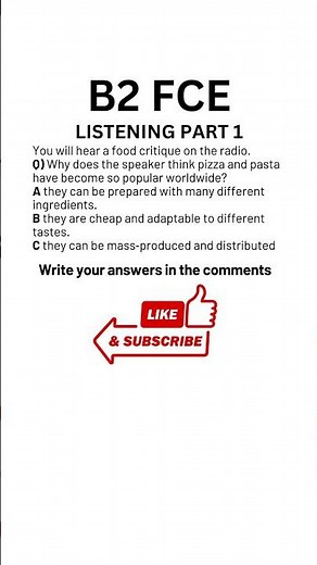 B2 First (FCE) Listening Practice Test 10.2025 - Part 1 #b2firstlisteningtests #learningenglish #fce