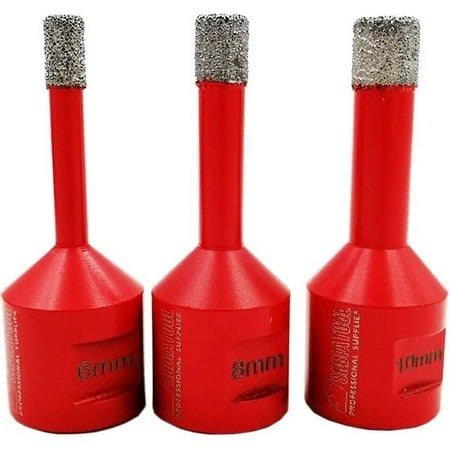 Diamond Core Drill Bits For Angle Grinders, Vacuum Brazed Technology Offers Enhanced Durability And Reduced Heat Generation, Perfect For Porcelain Tile Drilling (3PCS) - Walmart.ca