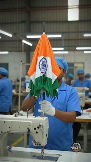 Inside an Indian Tiranga Umbrella Factory | How Umbrellas Are Made #shorts #fyp #explorepage #viral