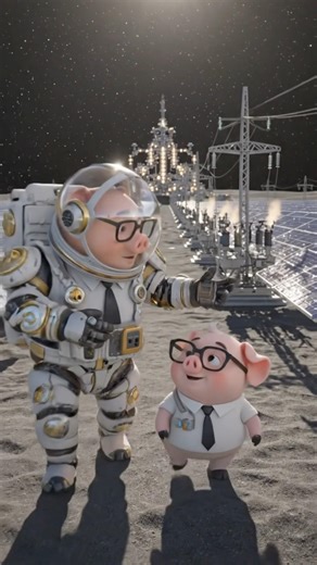 Great engineering feats on the moon || kubumfamily || cute pig || VideoAI