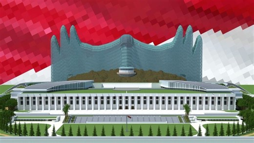 Indonesia New Capital Minecraft Map - Presidential Palace Minecraft Map