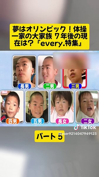 夢はオリンピック！体操一家の大家族の物語