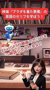 【AI英語】映画『プラダを着た悪魔』でリアル英語を ChatGPTと学ぼう！③ #shorts #chatgpt #英会話 #英語 #映画 #プラダを着た悪魔