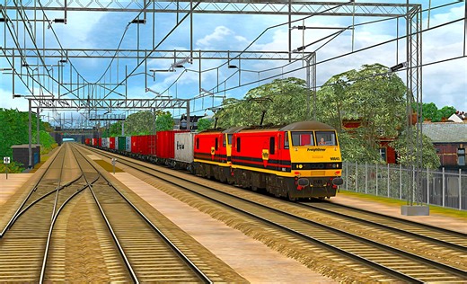 Train Simulator Classic 解锁默西塞德和柴郡 使用电力机车从利物浦运输货物到克鲁