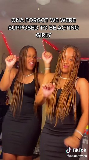 She went into straight dude mode🤣🤣 #foryou #twins | splashtwinz