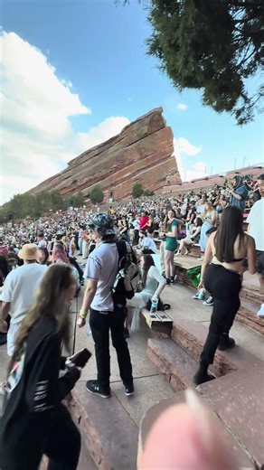 PERFECT WEATHER AT RED ROCKS AMPHITHEATRE FOR SKRILLEX ‪@Skrillex‬ ‪@RedRocksCO‬ #skrillex #redrocks