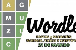 Wordle en Español de hoy 21 de marzo, tildes y científico: solución y pistas a la palabra del día