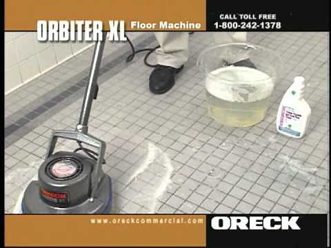 Oreck Commercial Orbiter Floor Machine Porcelain, Ceramic Tile & Grout Cleaning