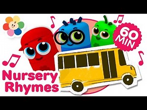 Wheels on the Bus 2 | 3D Rhymes Compilation | Color Crew Babies | Nursery Rhymes for Kids| BabyFirst