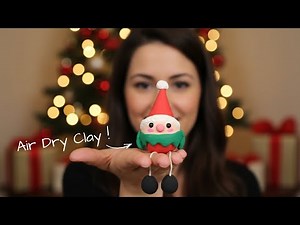 Easy Elf on the Shelf Air Dry Clay Christmas Ornament Tutorial