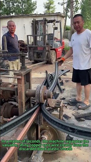 Copper Stripping Machine in Action! Fastest Way? #metalrecycling