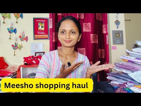 Meesho shopping haul/ सानिका आणि माझ्यासाठी शॉपिंग # vlog