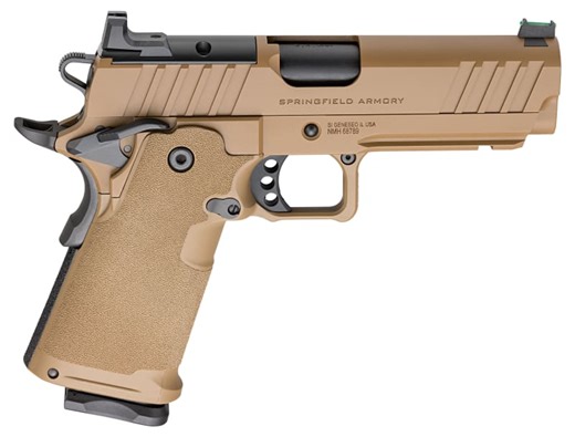 Springfield PH9117AOSCB Prodigy 1911 9mm Pistol, Optic Ready, 4.25 Match SS Barrel, 1-17   1- 20 Rd Mag, Ambi Safety, Grip Safety, Coyote Brown