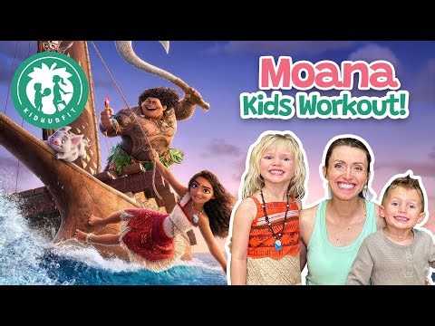 Kids Moana 2 Workout! 💪🏝️ Activities & Exercise For Kids! Moana Sports Court Games! Fun Indoor Play!