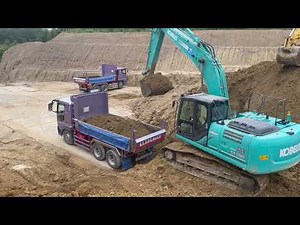 ダンプへの積み込み最終日