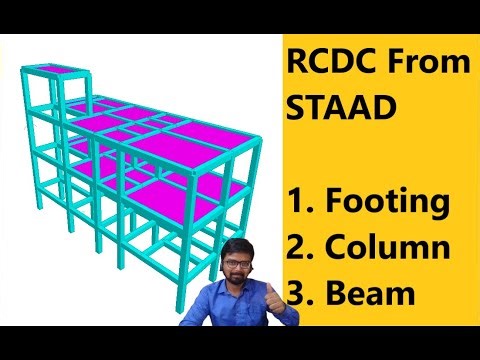 Full Building Design in RCDC from STAAD File