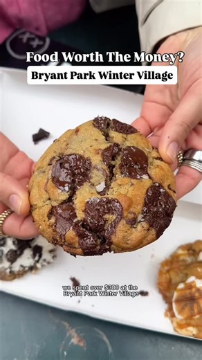 Snackpass on Instagram: "Bryant Park’s Winter Village is officially back for the season, and of course we had to see if it’s worth the hype. A few hours (and $300 later), we’ve got plenty of opinions. From the food and drinks to the market stalls and skating rink—here are our honest thoughts on what’s worth it and what you can skip. #bryantpark #wintervillage #nyc #nycfood #snackpass"