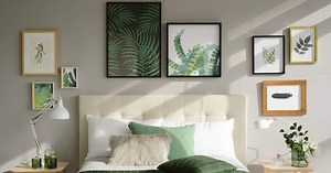 Cómo colgar los cuadros en el cabecero de cama: resolvemos las dudas para que te queden como en la revista El Mueble