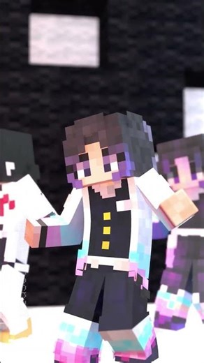 Lights Out Dance but Demon Slayer - Kochou Shinobu | Minecraft Dance #minecraft #dance #animation