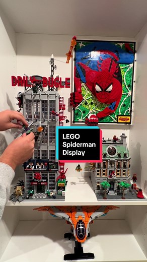 Spiderman Lego Display: Daily Bugle Shelf Showcase