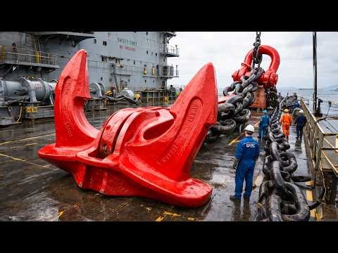 How Giant Anchor Chains Are Made | Inside a Massive Shipyard