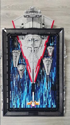 ReoBrix 99007 Star Revenge Spacecraft Battle 3D Wall Art #legostarwars#reobrix99007#legosets#barweer