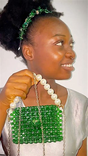 Hair accessory and bead bag combo #diy #bead