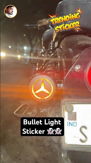 Bullet Light Sticker …. 👻 #shorts #trendingshorts #bulletmodification #bulletlight
