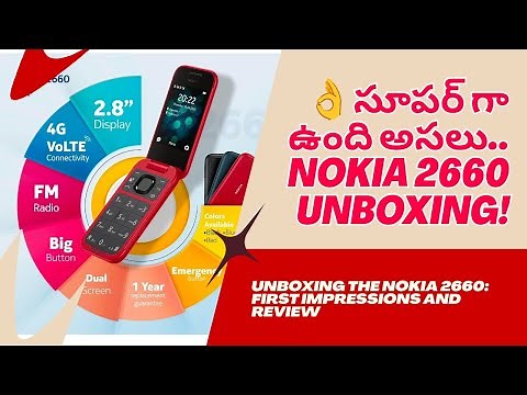 "Nokia 2660 Flip Phone Unboxing 🔥 | Full Features & First Impressions!" Review Nokia Keypad Mobile