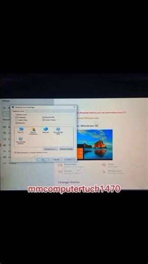 Show "This PC" Icon On Windows 10 | How To Show desktop Icon |To view them, √#basicknowledge #