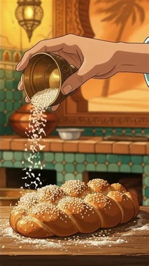 Baking Honey Bread in a Ghibli Desert Sandstorm 🍯🏜️ ASMR No Talking #shorts #asmr #ghibli