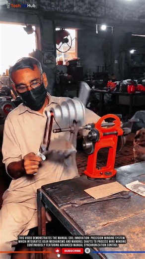 Manual Coil Innovation: Precision Winding System #tech