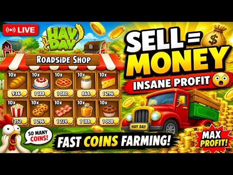 Hay Day LIVE | Products Selling Madness 💰 | Fast Coins Farming |