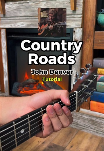 Take Me Home, Country Roads easy guitar tutorial