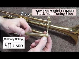 Stuck Trumpet Tuning Slide on a Yamaha Advantage and Model YTR2335