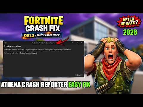 Fortnite Keeps Crashing on PC Fix (2026) | After Update, DX12 & Performance Mode