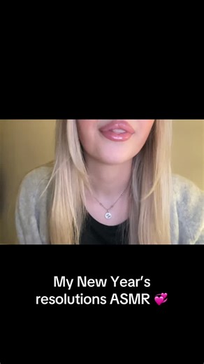 My New Year’s Resolutions ASMR Experience