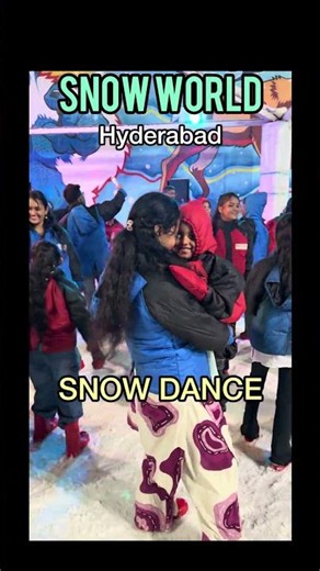 Snow world in hydrabad #visiting #hydrabad #snowfall #snowworld