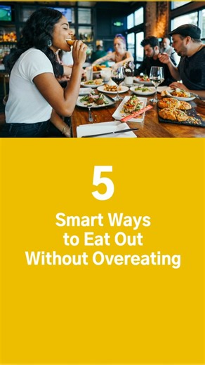 5 Smart Ways to Eat Out Without Overeating #health #healthylifestyle #weightloss #healthyeating