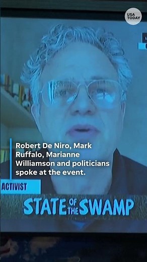 Actor Robert De Niro delivers speech at counter State of the Union event