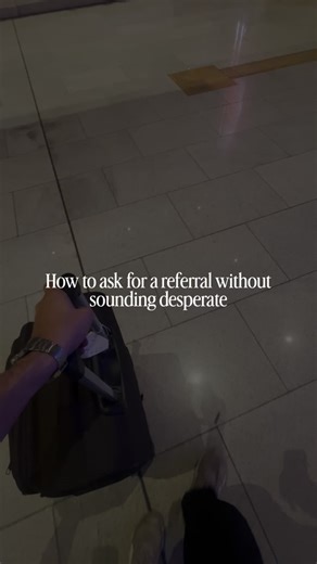 Suyog Sharma on Instagram: "Referrals work 👇🏻 But most people ask the wrong way. Here’s how I approach it without being pushy :- 1. I build the relationship first Not “Can you refer me?” But genuine conversations about their work and experience. 2. I’m specific about what I want Not “Any opening at your company?” But “I’m interested in the Marketing Analyst role. Would you be open to sharing insights?” 3. I make it easy for them:- I send my resume, a brief note on why I’m interested, and key p