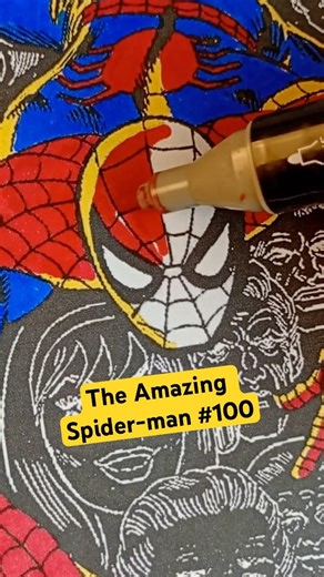 Spider-Man Tried to Give It All Up… | Coloring Issue #100 #art #shorts