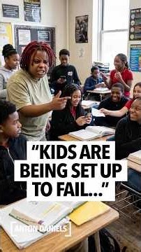 Black female teacher says kids are being set up to fail in the classroom, don't even have books 😳