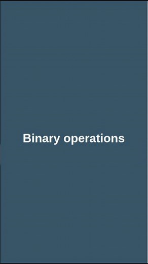 Binary operations #computereducation #binarysystem