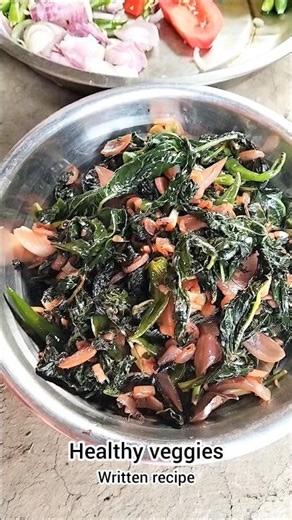 I'm cooking Amaranth Leaves 🥗 #shorts