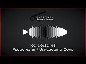Plugging In/Unplugging Cord | HQ Sound Effects