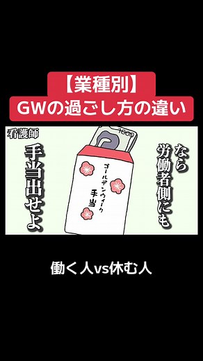 GWの過ごし方あるある｜働く人 vs 休む人（業種別）