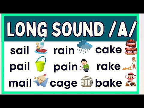 Long Sound Words / Aa / -- Phonics -- Reading Development for Kids -- Grade One & Preschool