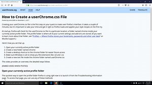 Demo - Step #1: How to Create a userChrome.css File