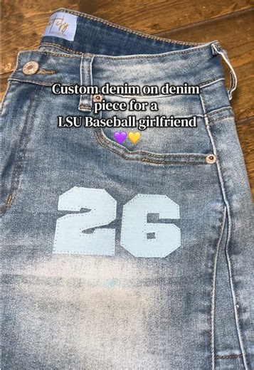 Custom Denim for LSU Baseball Fans